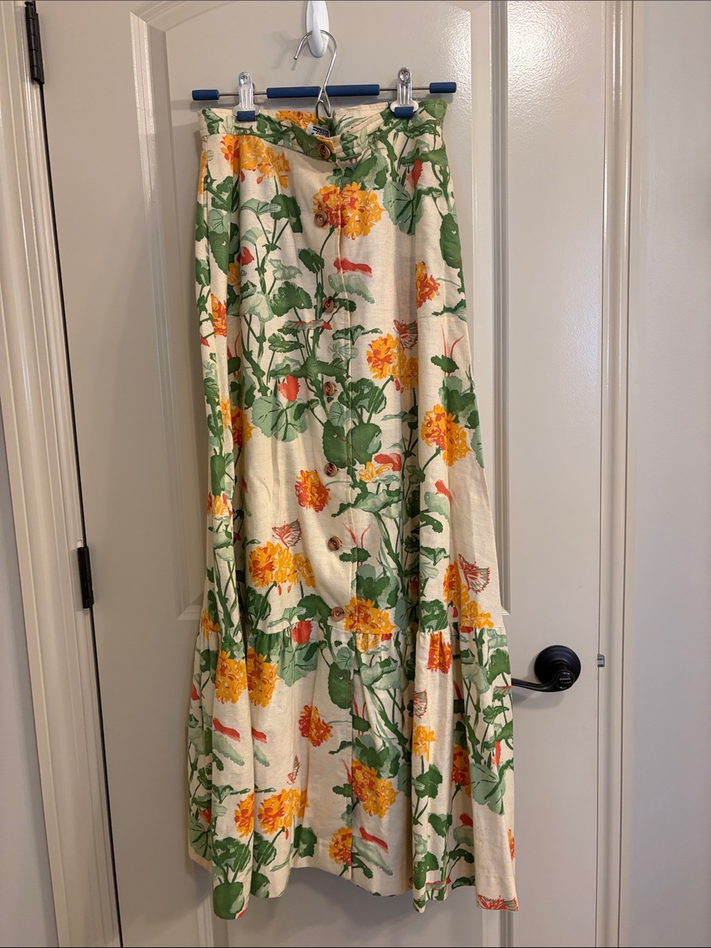 Vintage mid century Campus Casuals of California maxi skirt
